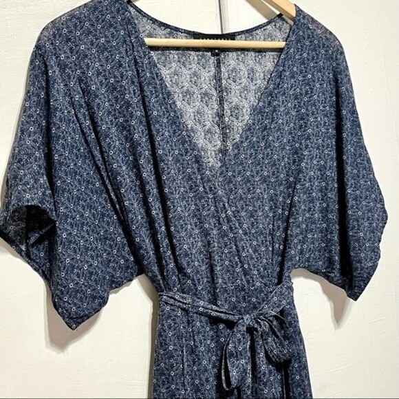 Sanctuary Mischa Midi Wrap Dress in Indigo Mandala, Medium - Picture 6 of 15